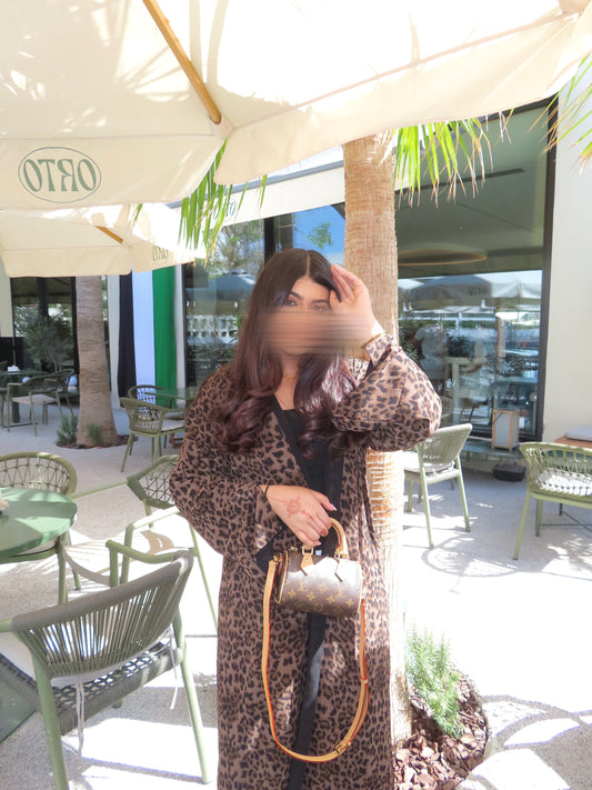 Leopard Print Abaya